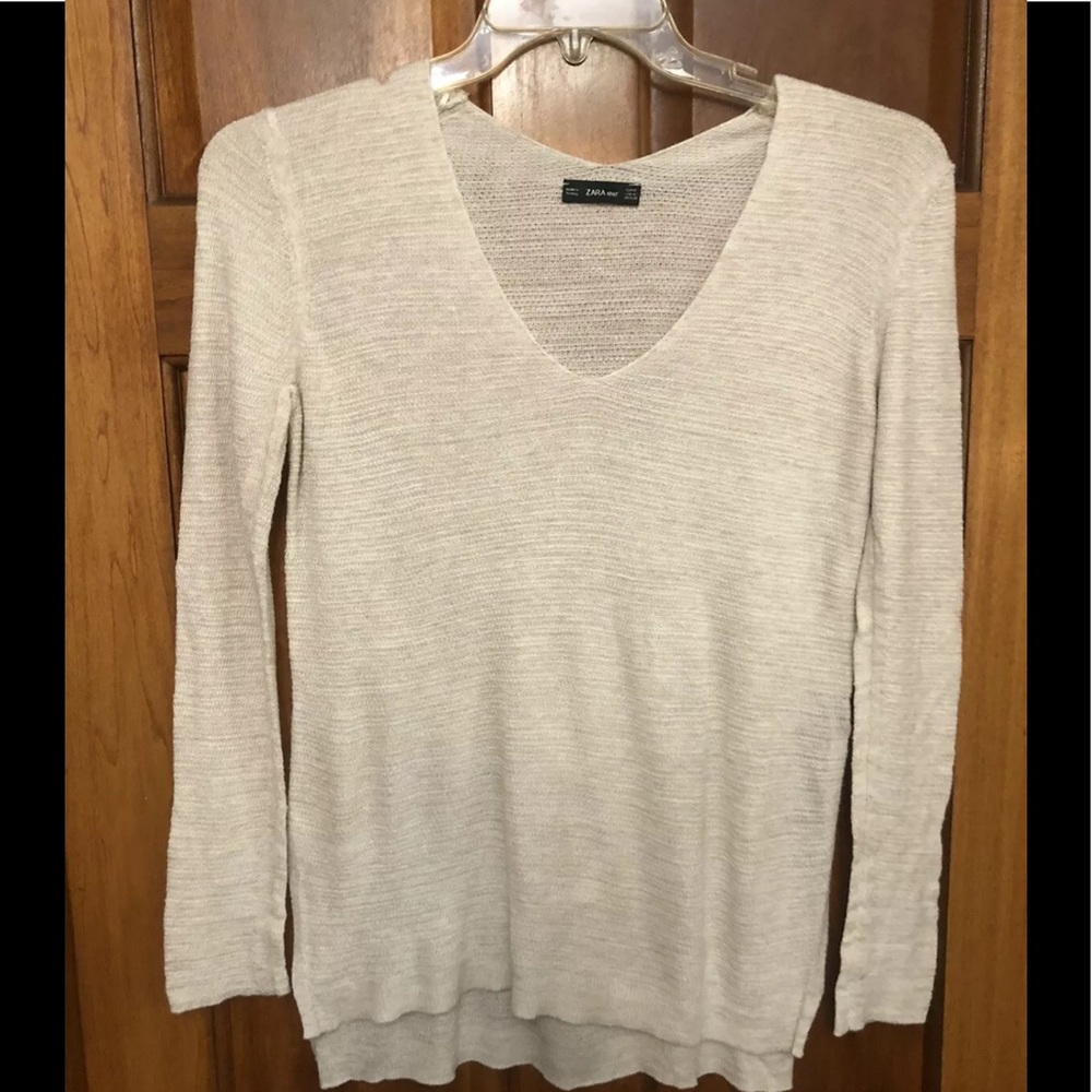 Zara cream pullover sweater - Picture 1 of 3